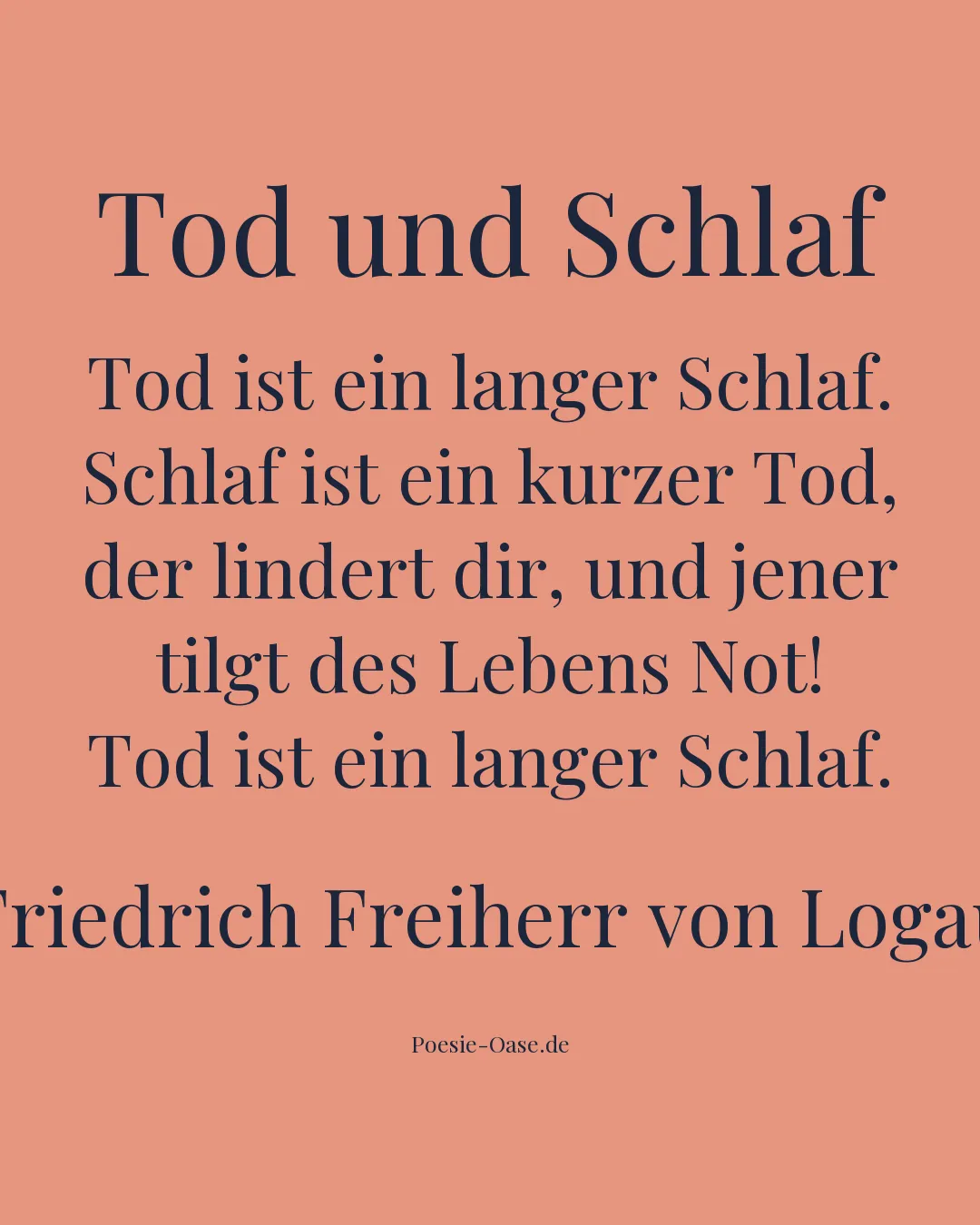Illustration zu Tod und Schlaf