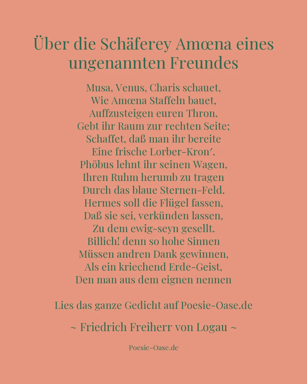 Illustration zu Über die Schäferey Amœna eines ungenannten Freundes