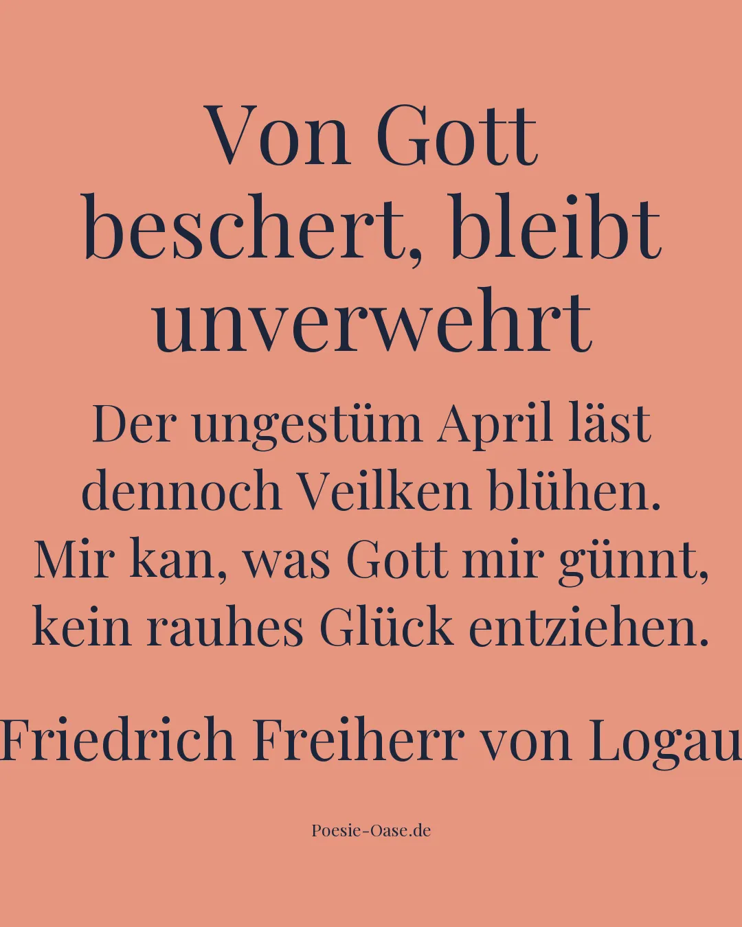 Illustration zu Von Gott beschert, bleibt unverwehrt