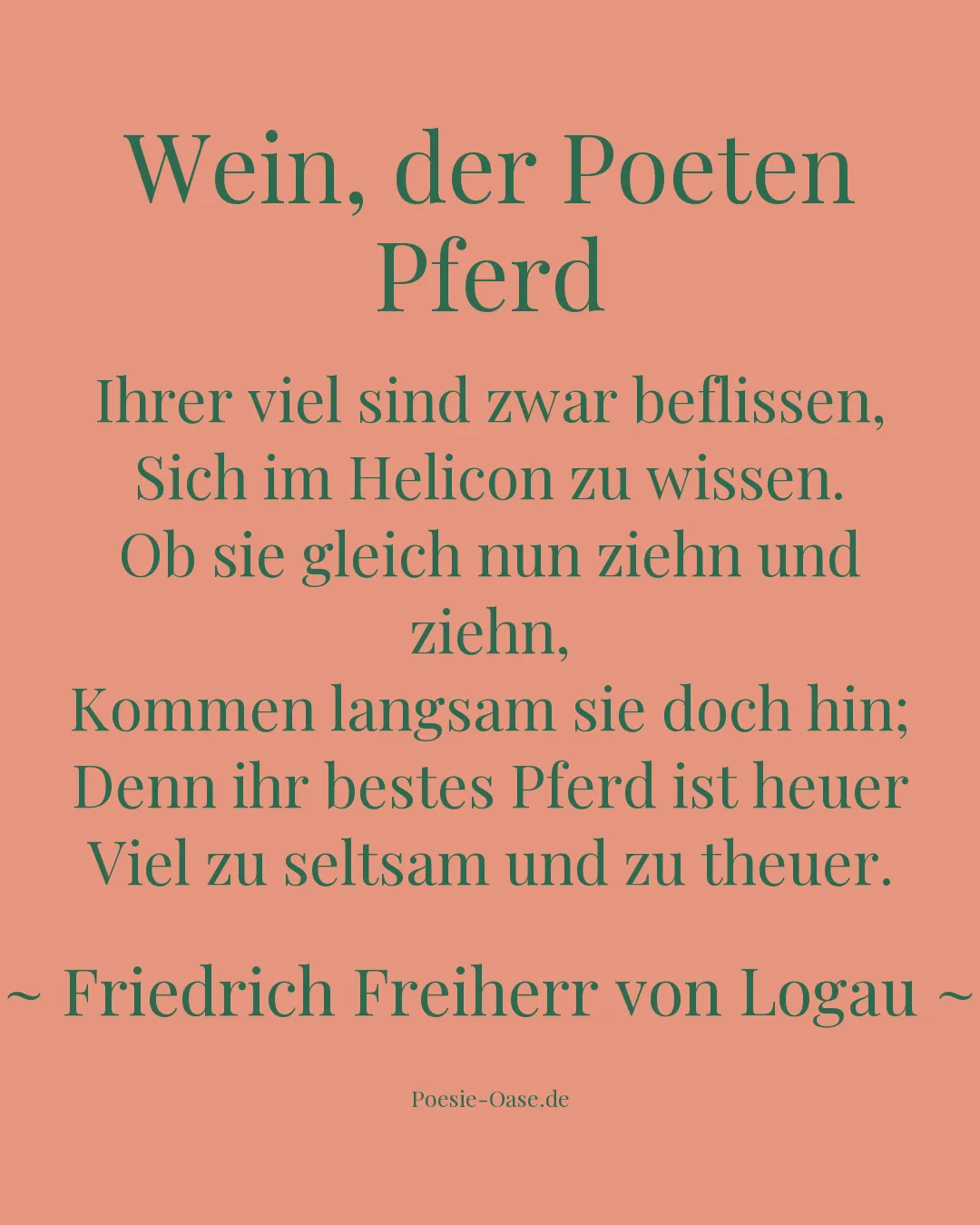 Illustration zu Wein, der Poeten Pferd