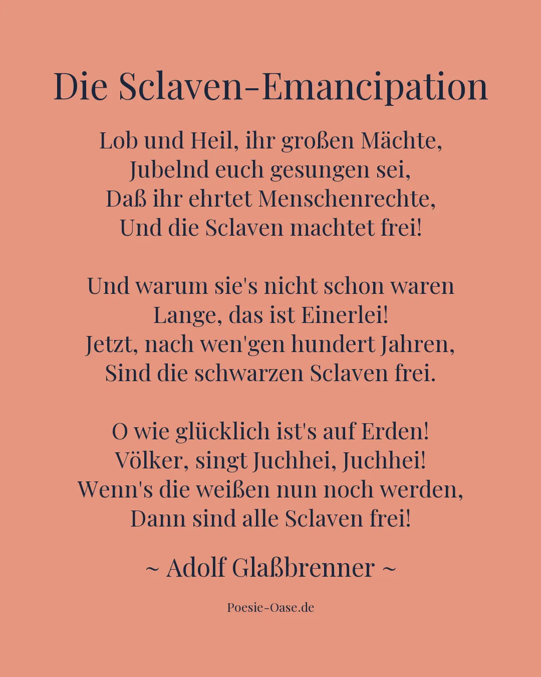 Illustration zu Die Sclaven-Emancipation