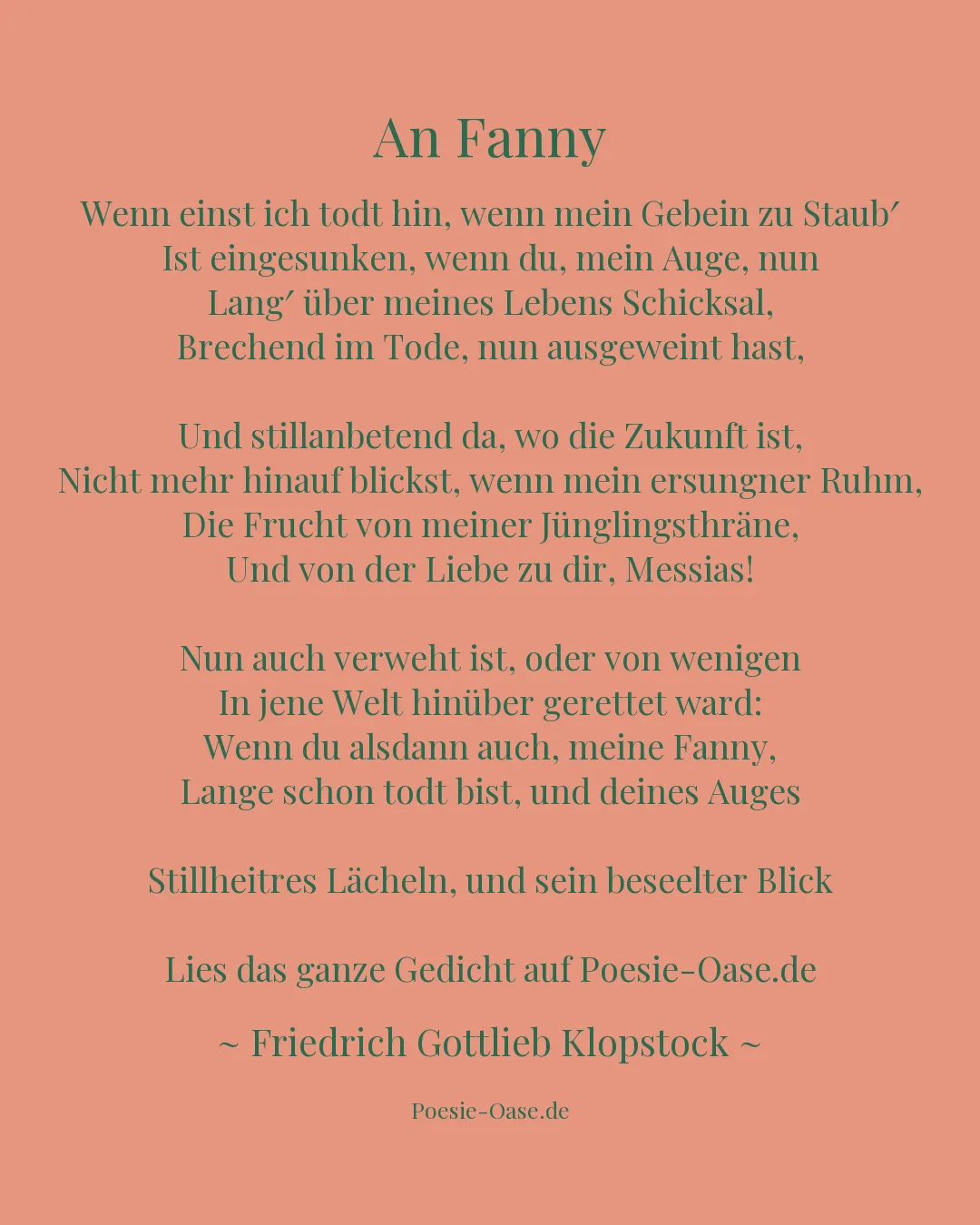 Illustration zu An Fanny