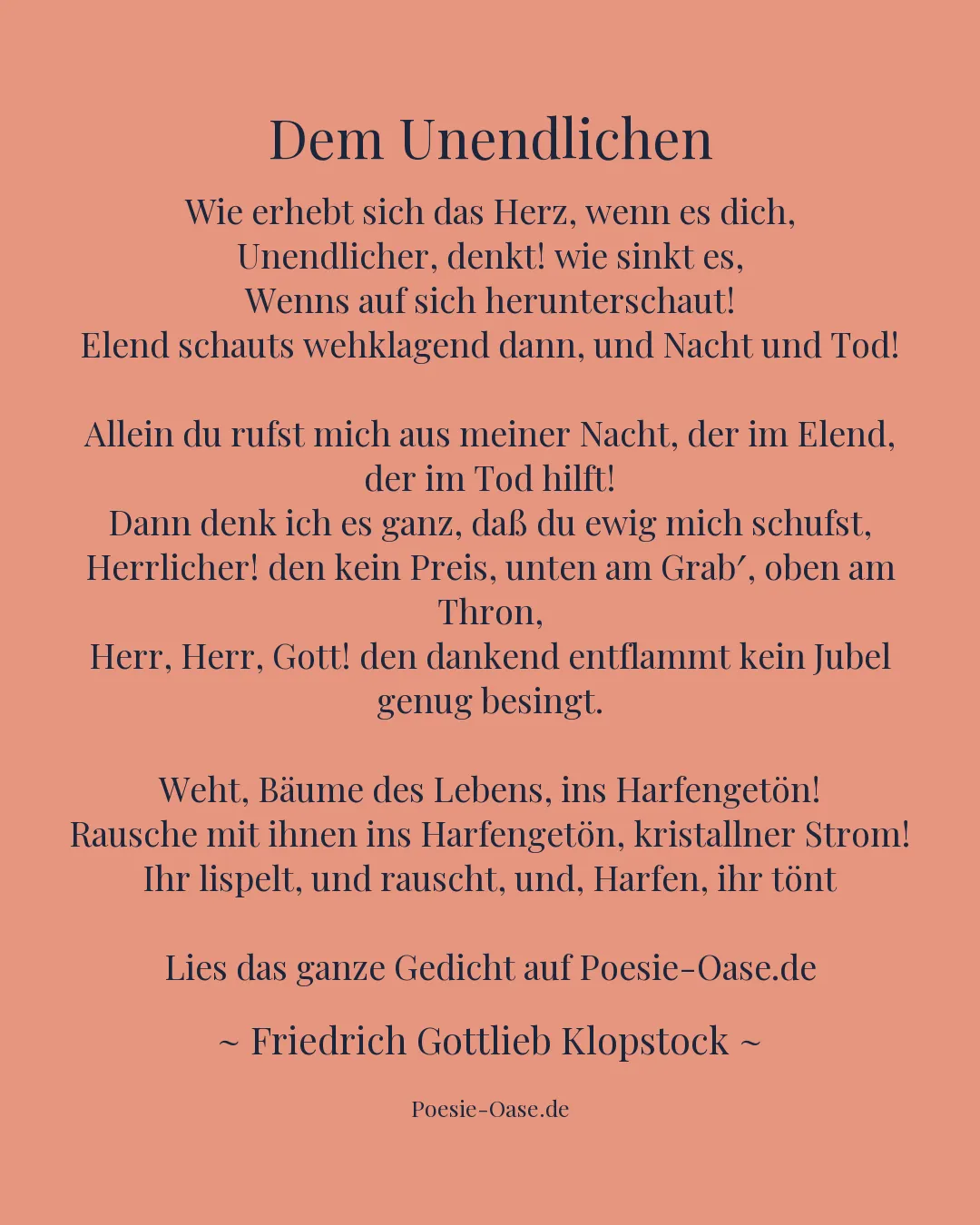 Illustration zu Dem Unendlichen