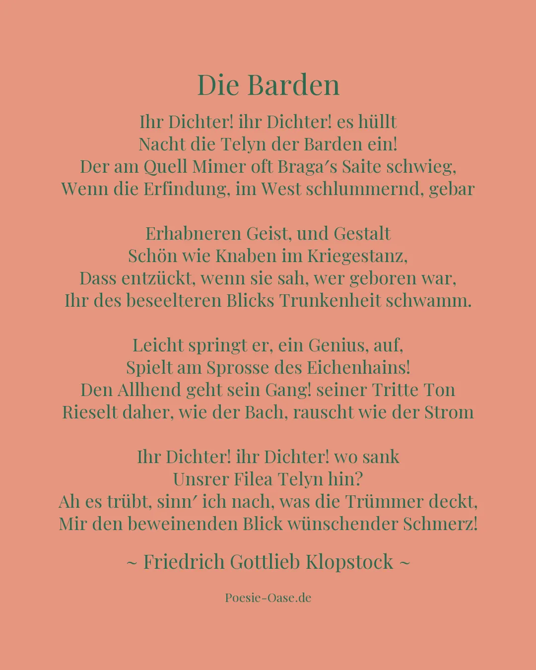 Illustration zu Die Barden