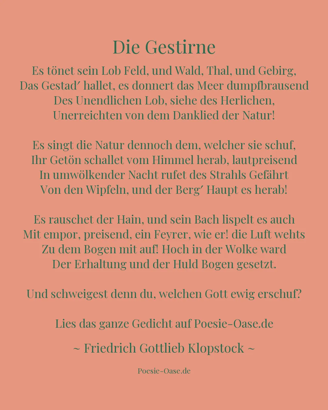 Illustration zu Die Gestirne