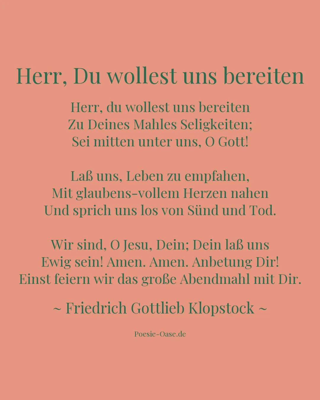 Illustration zu Herr, Du wollest uns bereiten