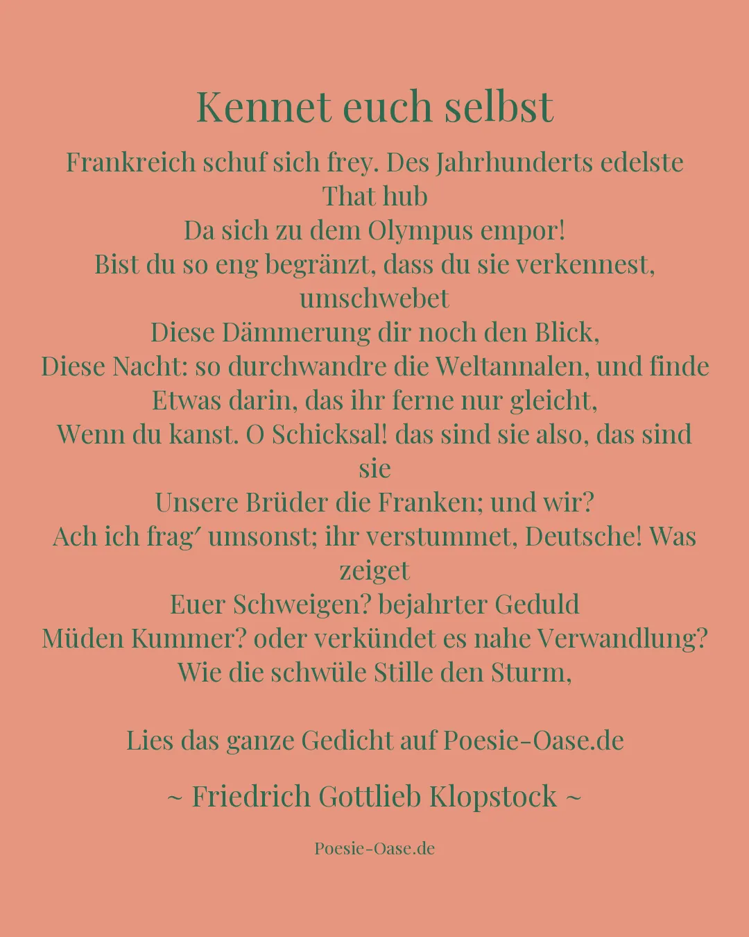 Illustration zu Kennet euch selbst