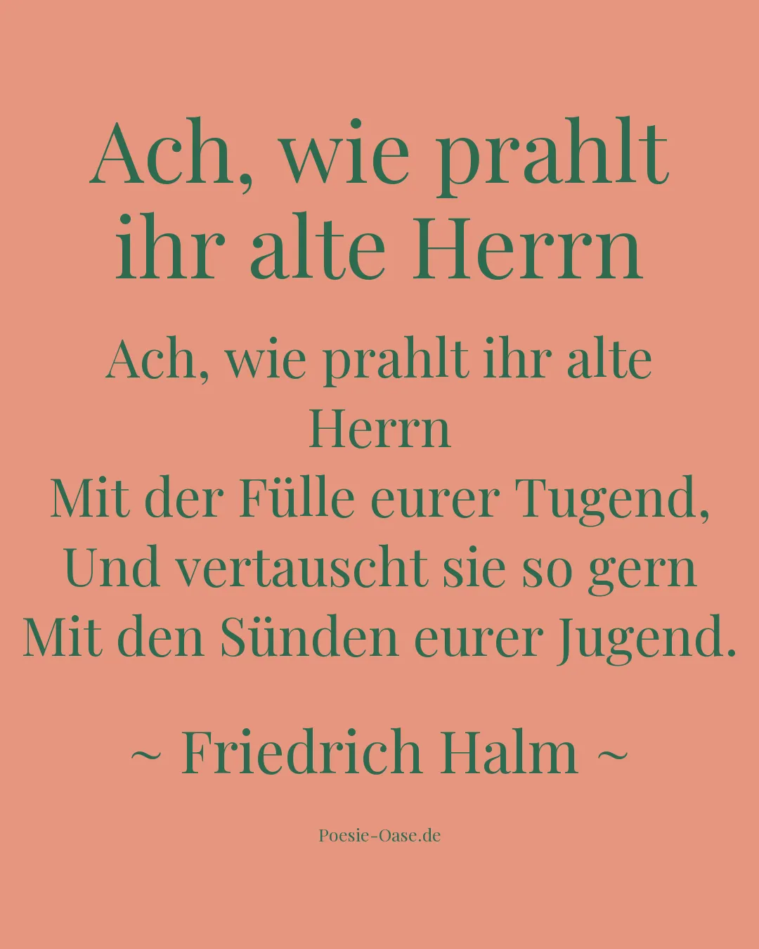 Illustration zu Ach, wie prahlt ihr alte Herrn