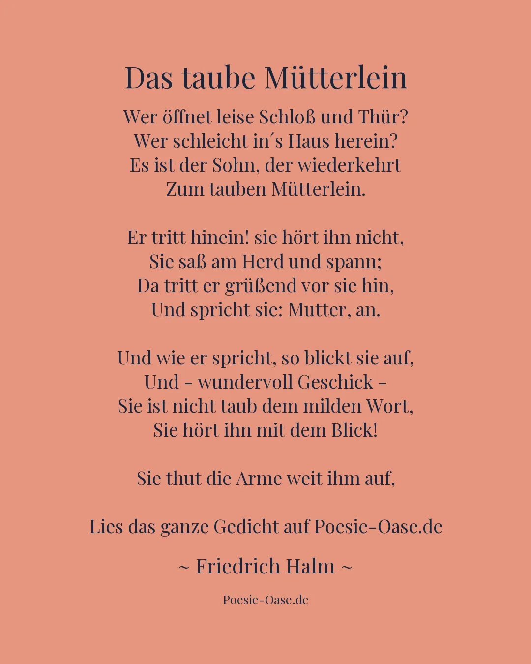 Illustration zu Das taube Mütterlein