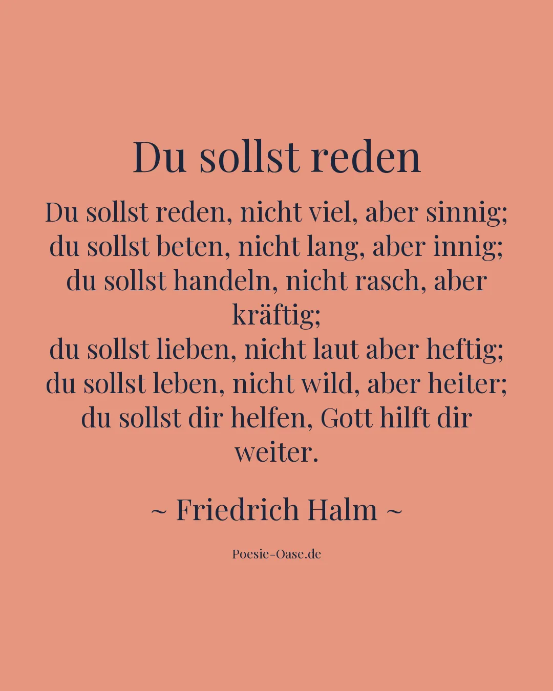 Illustration zu Du sollst reden
