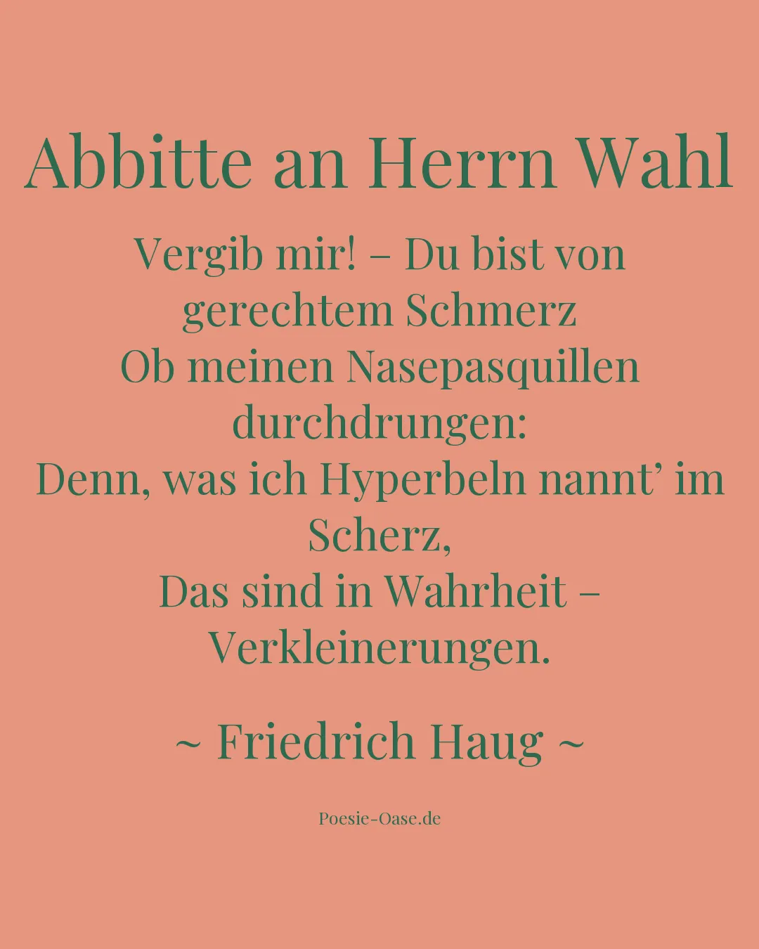 Illustration zu Abbitte an Herrn Wahl