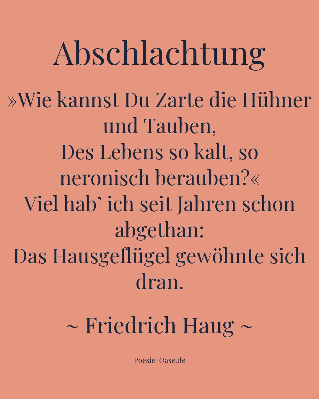 Illustration zu Abschlachtung