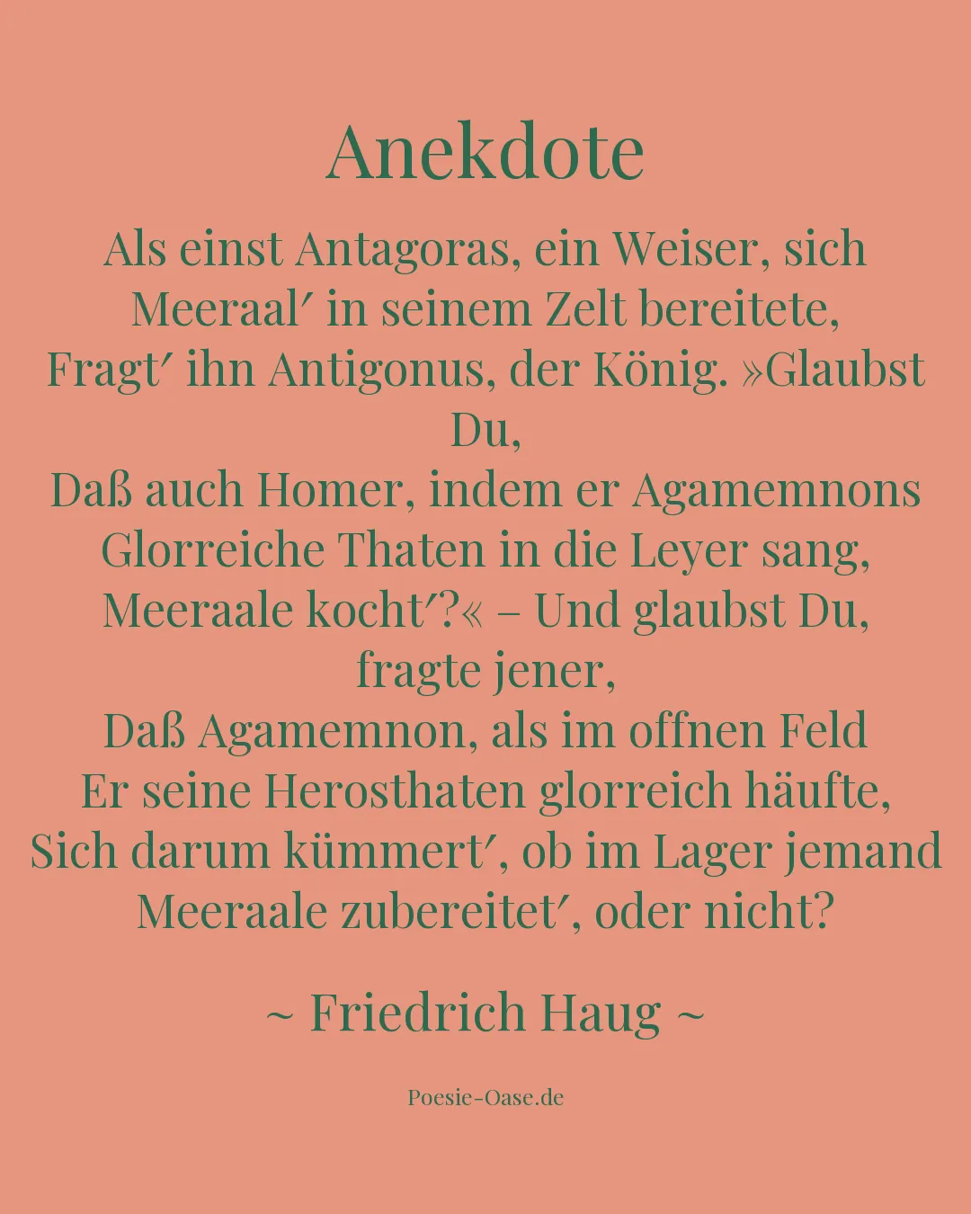 Illustration zu Anekdote