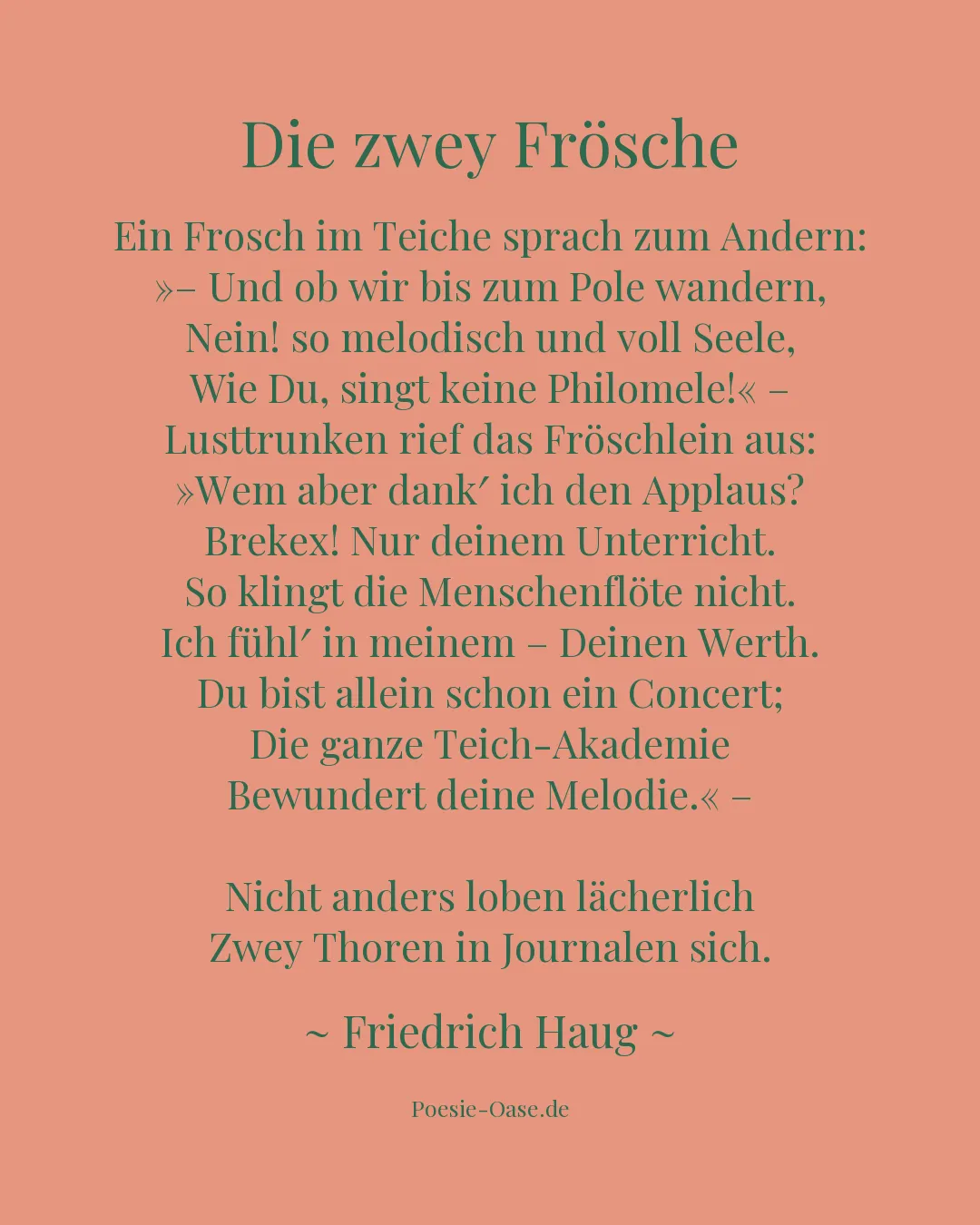 Illustration zu Die zwey Frösche