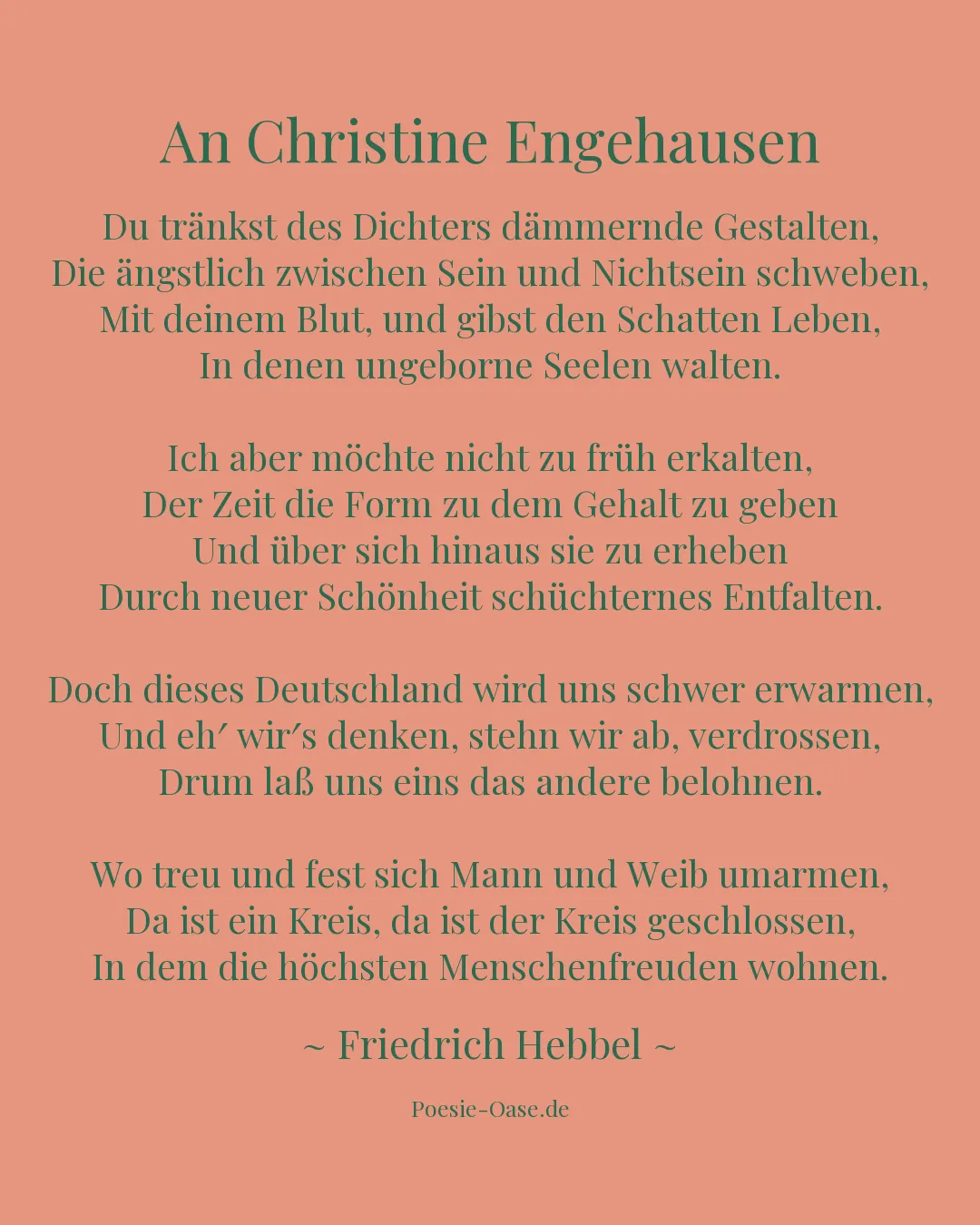 Illustration zu An Christine Engehausen