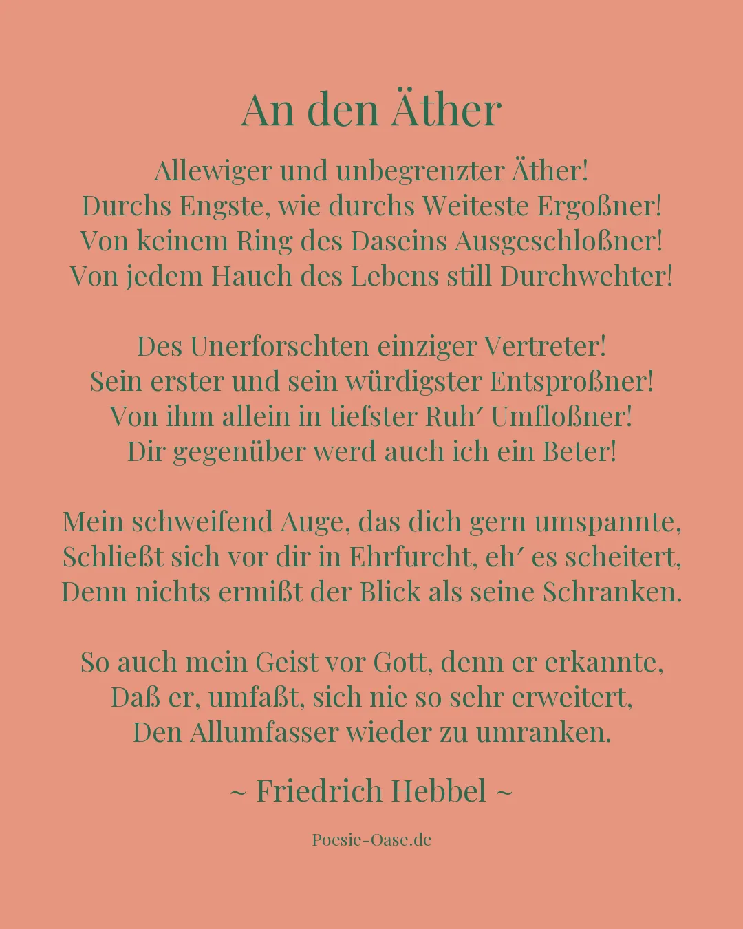 Illustration zu An den Äther