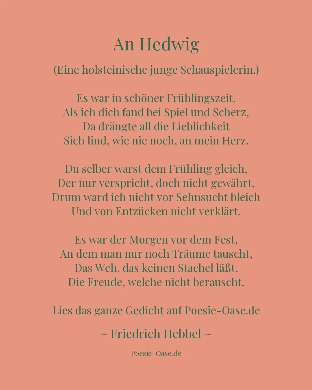 Illustration zu An Hedwig