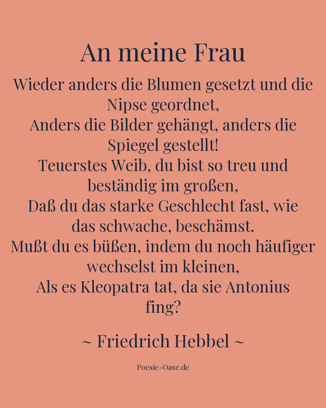 Illustration zu An meine Frau
