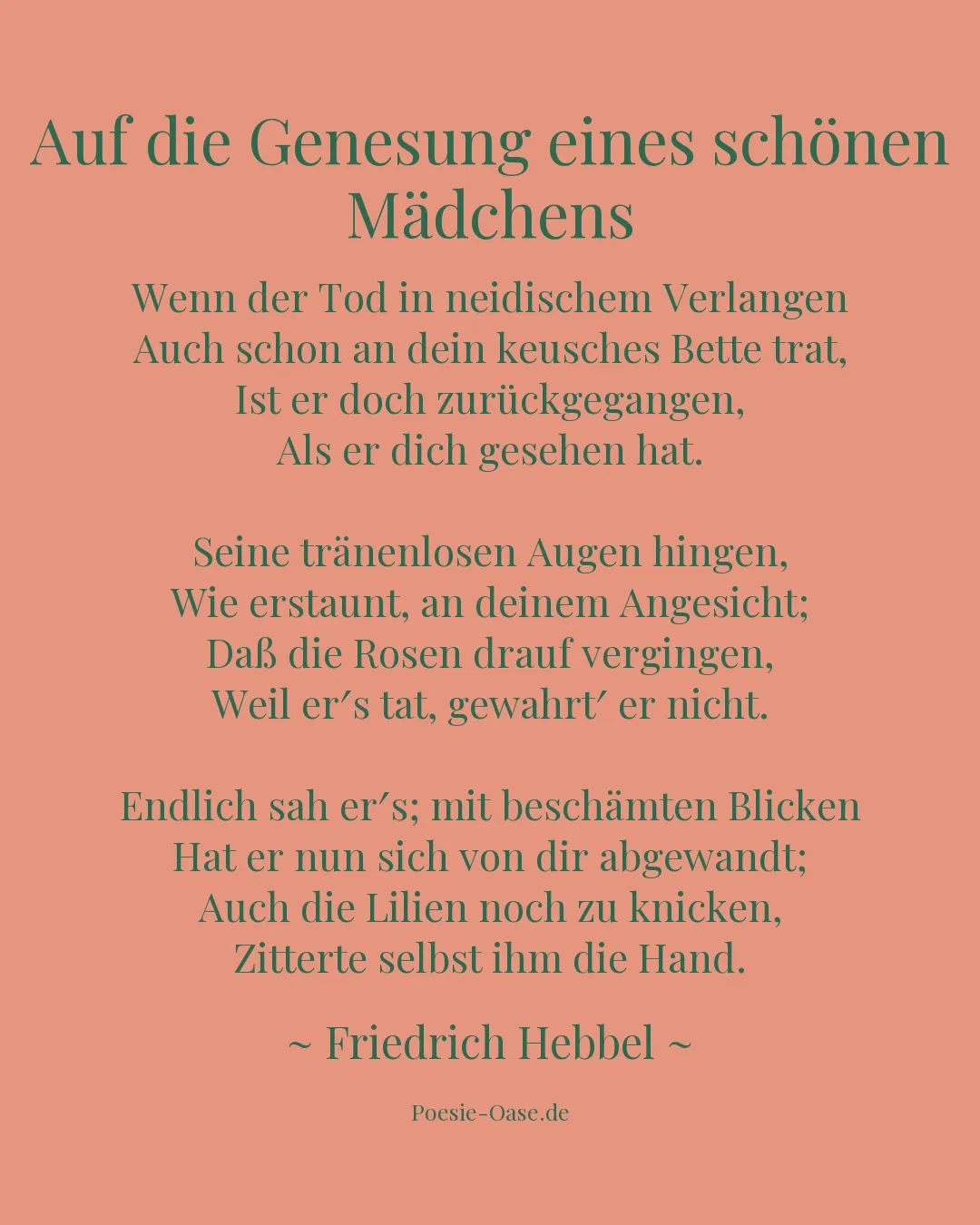 Illustration zu Auf die Genesung eines schönen Mädchens