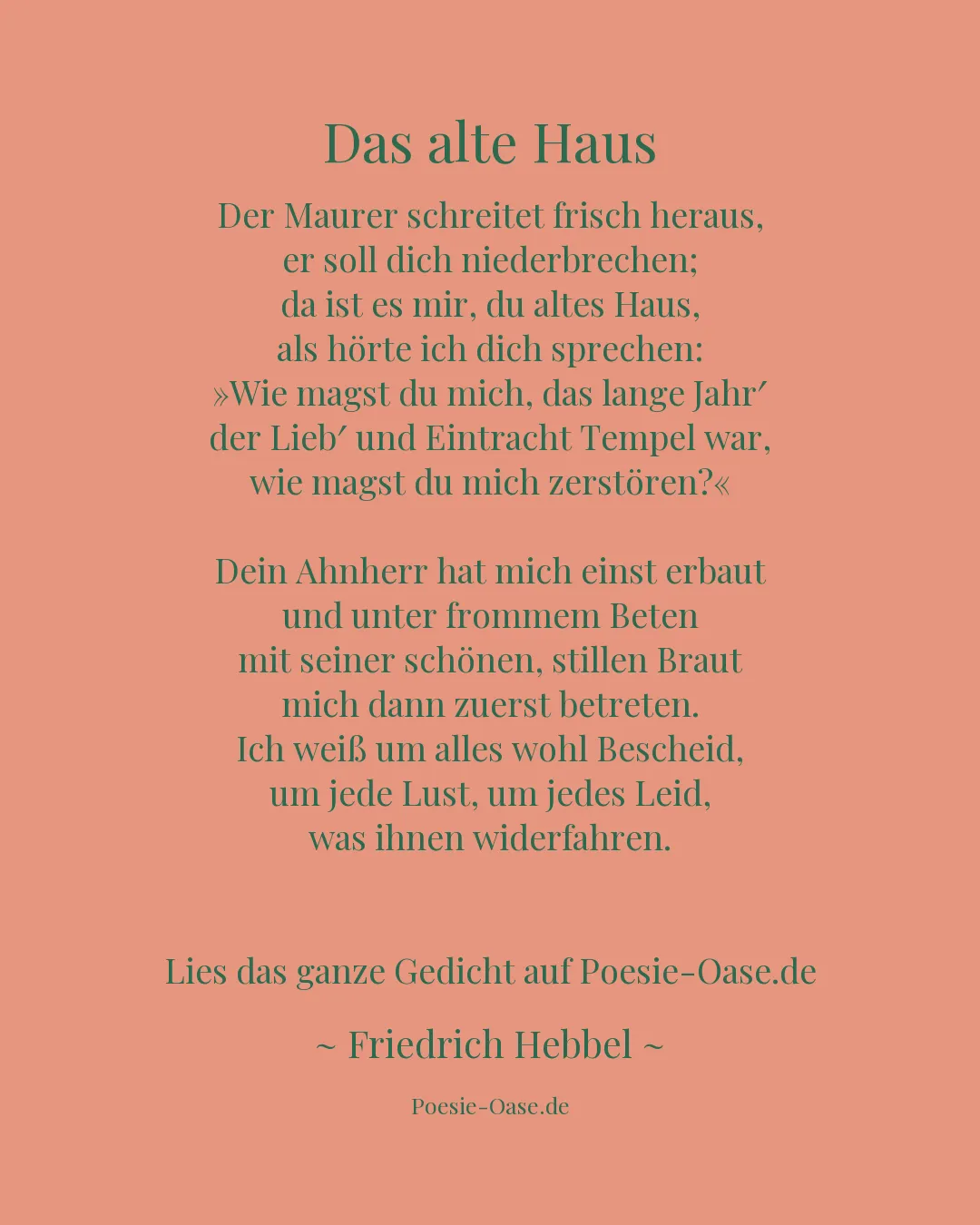 Illustration zu Das alte Haus