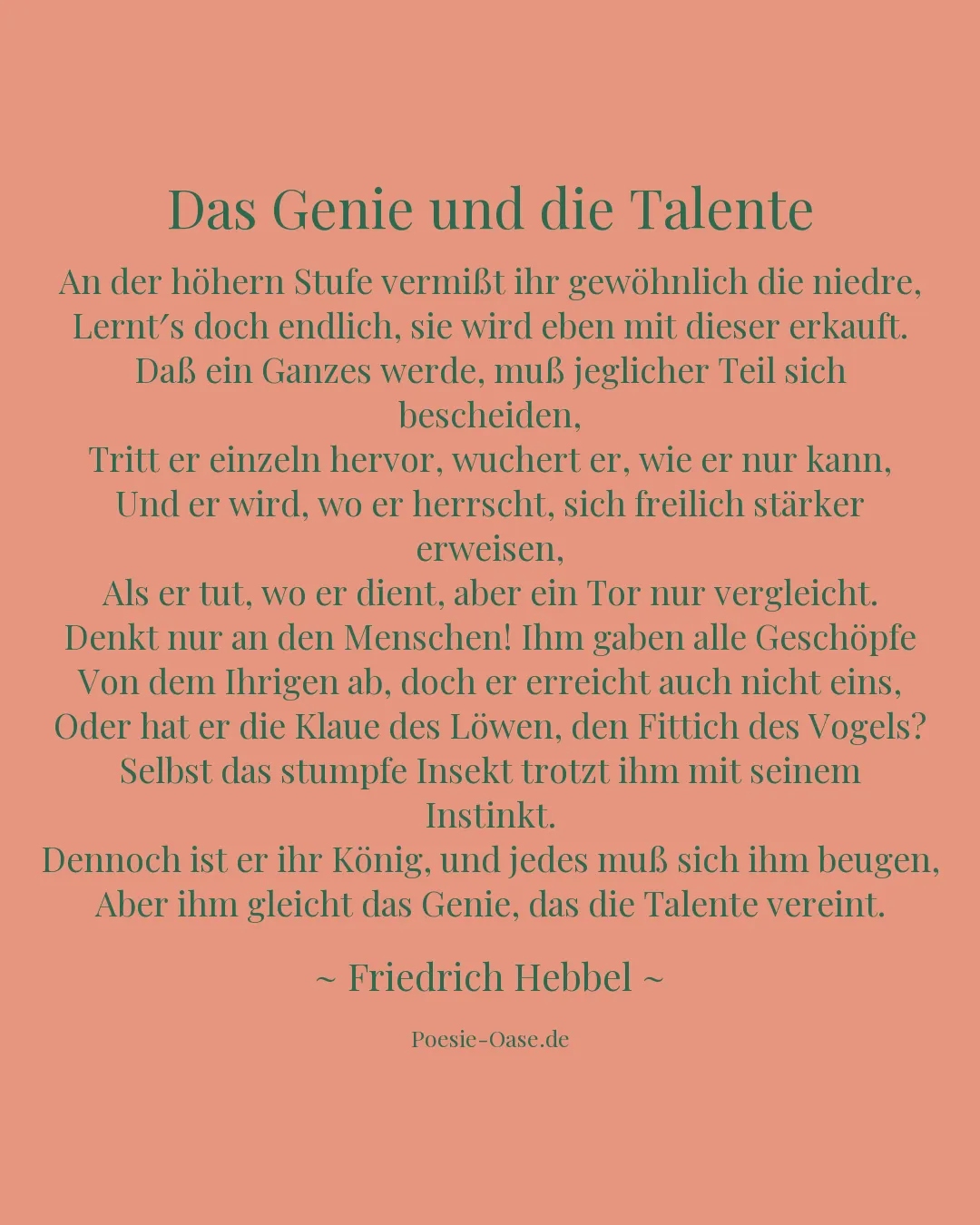 Illustration zu Das Genie und die Talente