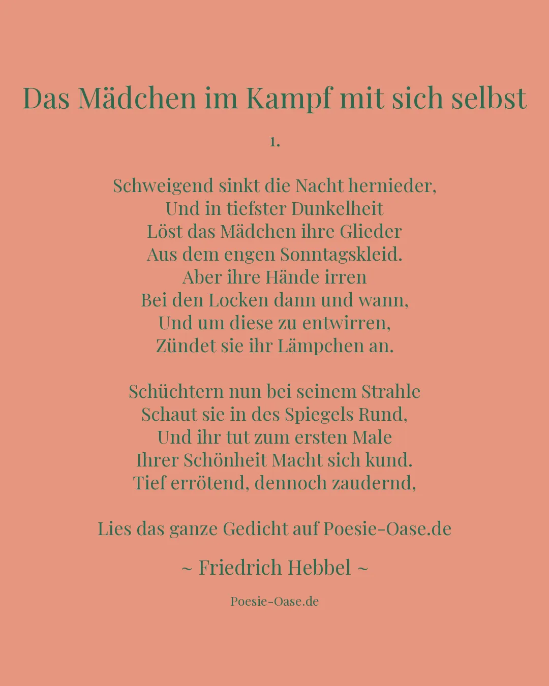Illustration zu Das Mädchen im Kampf mit sich selbst