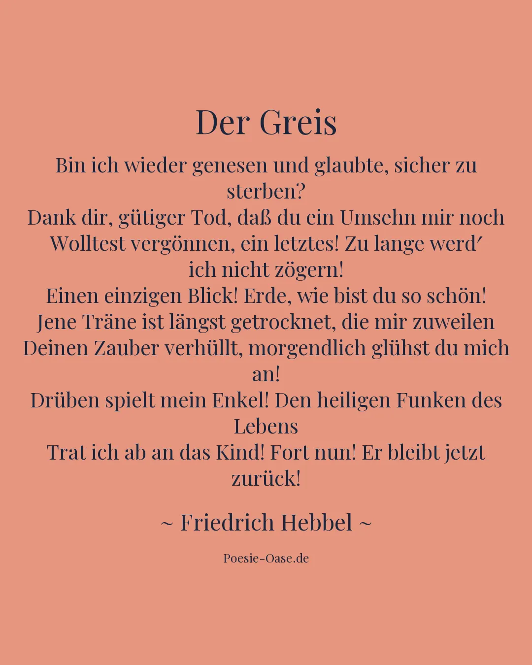 Illustration zu Der Greis