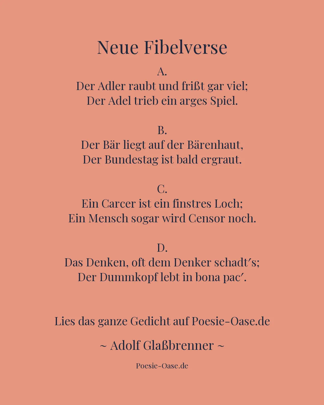 Illustration zu Neue Fibelverse