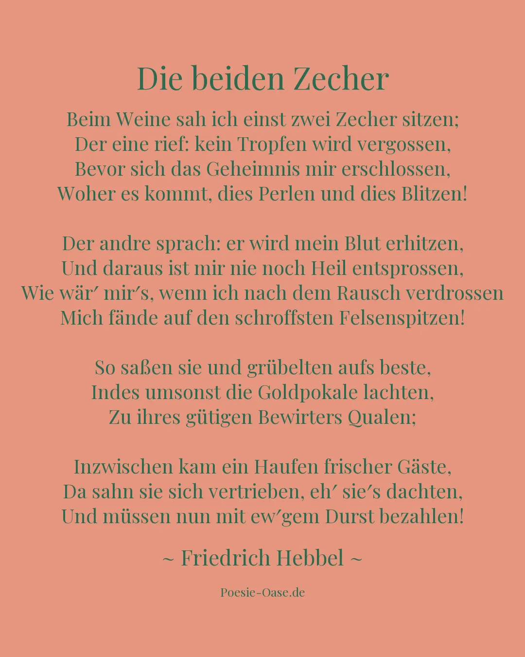 Illustration zu Die beiden Zecher