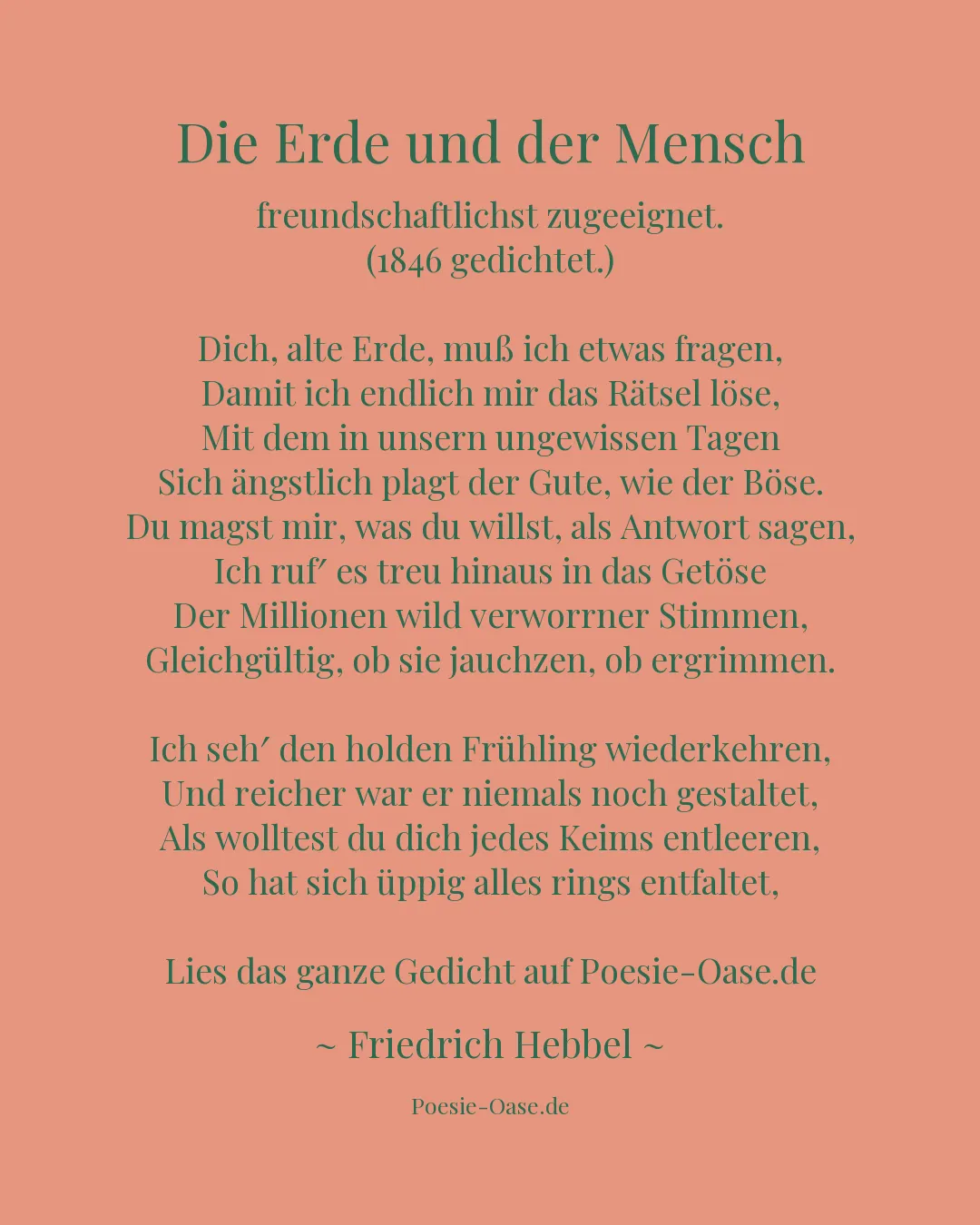 Illustration zu Die Erde und der Mensch