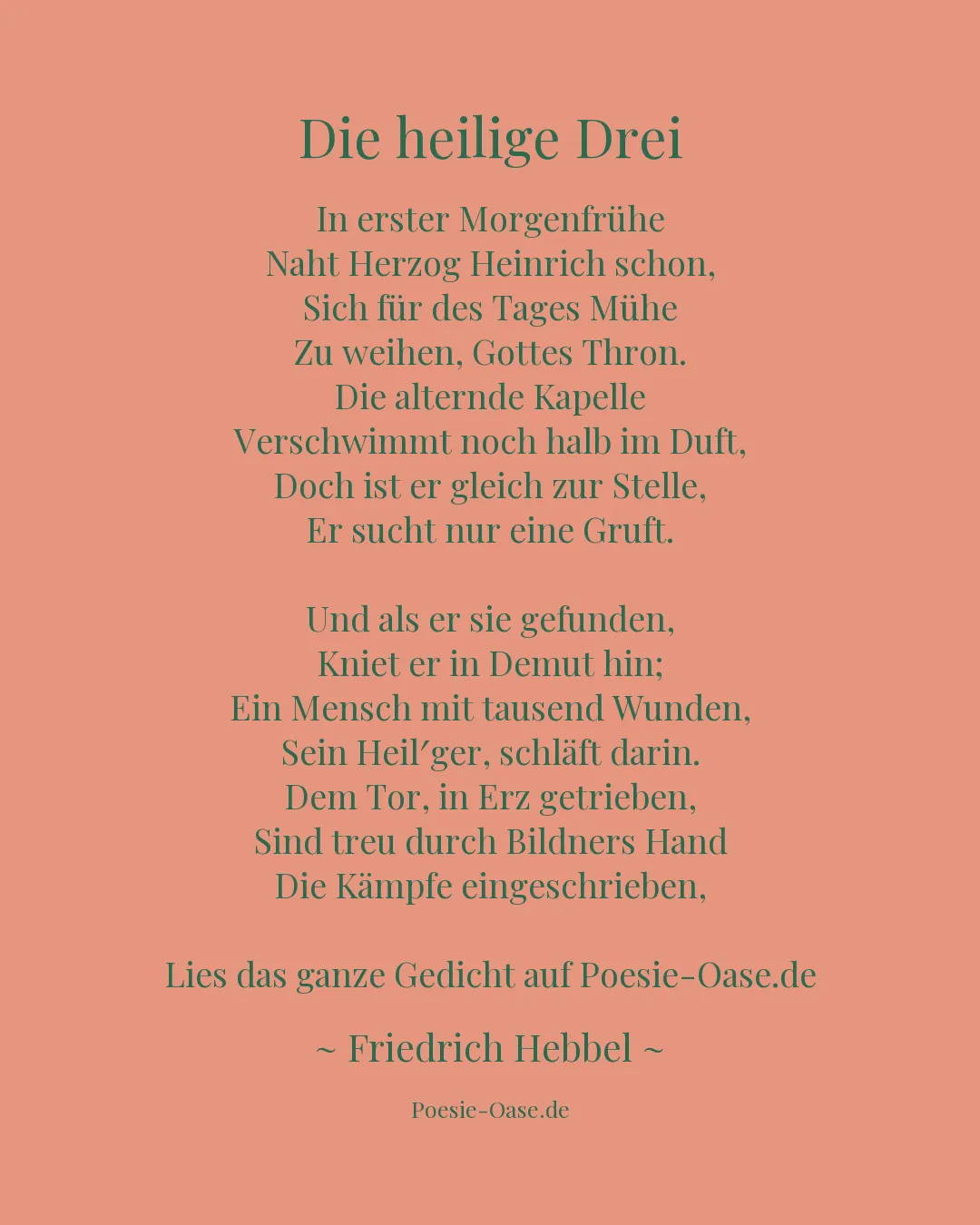 Illustration zu Die heilige Drei