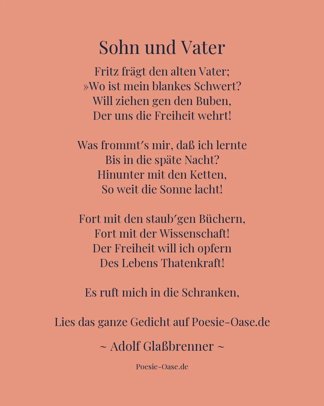 Illustration zu Sohn und Vater
