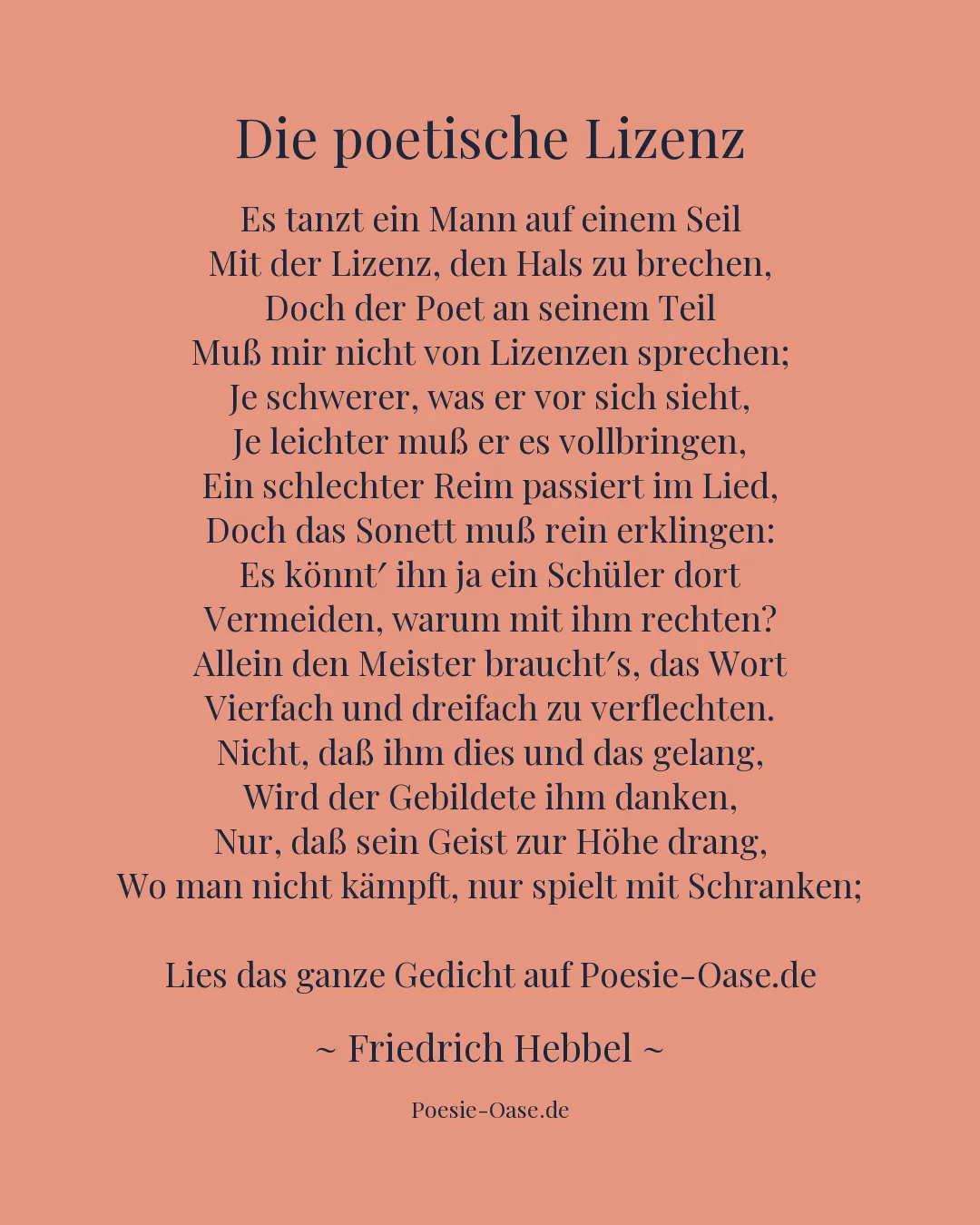 Illustration zu Die poetische Lizenz