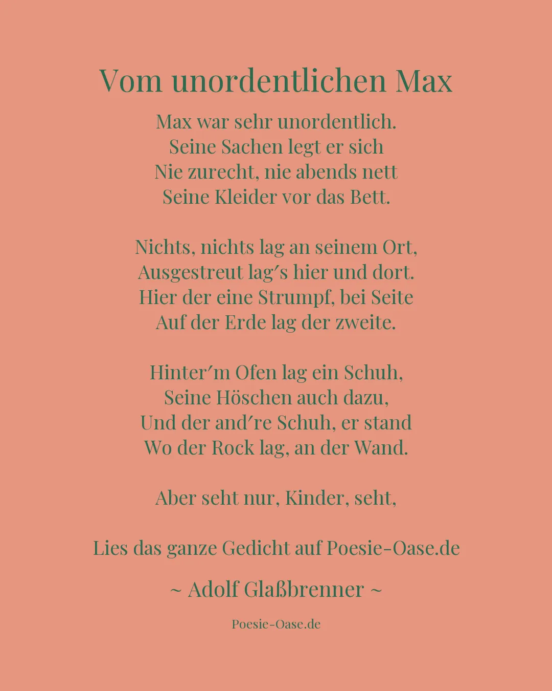 Illustration zu Vom unordentlichen Max
