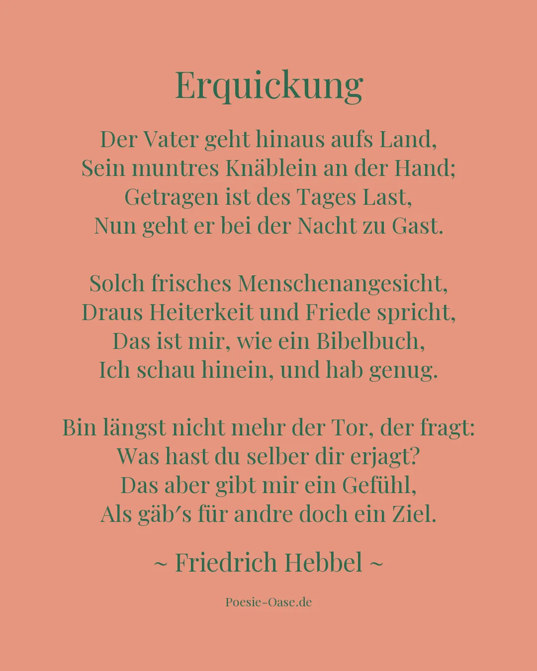 Illustration zu Erquickung