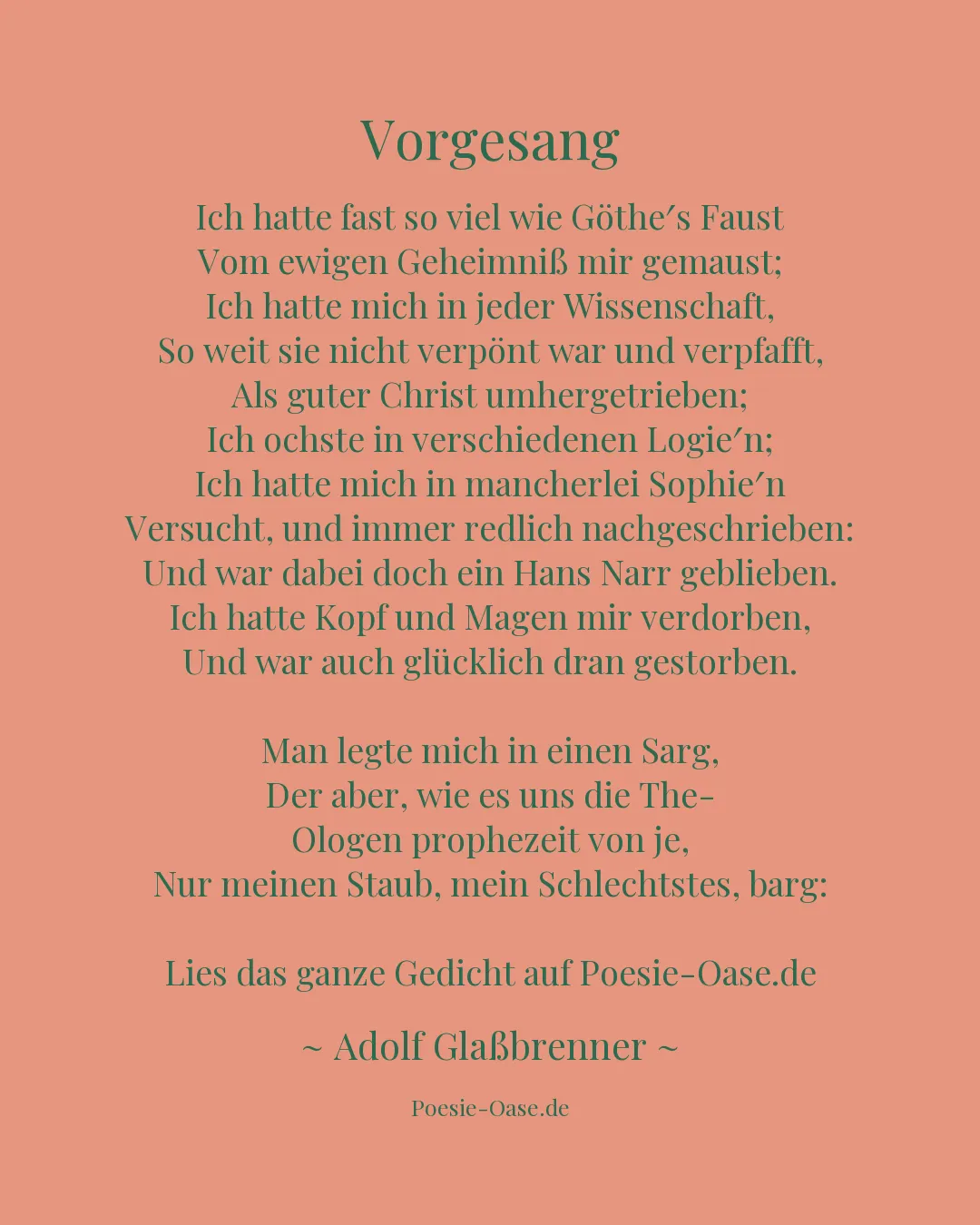 Illustration zu Vorgesang