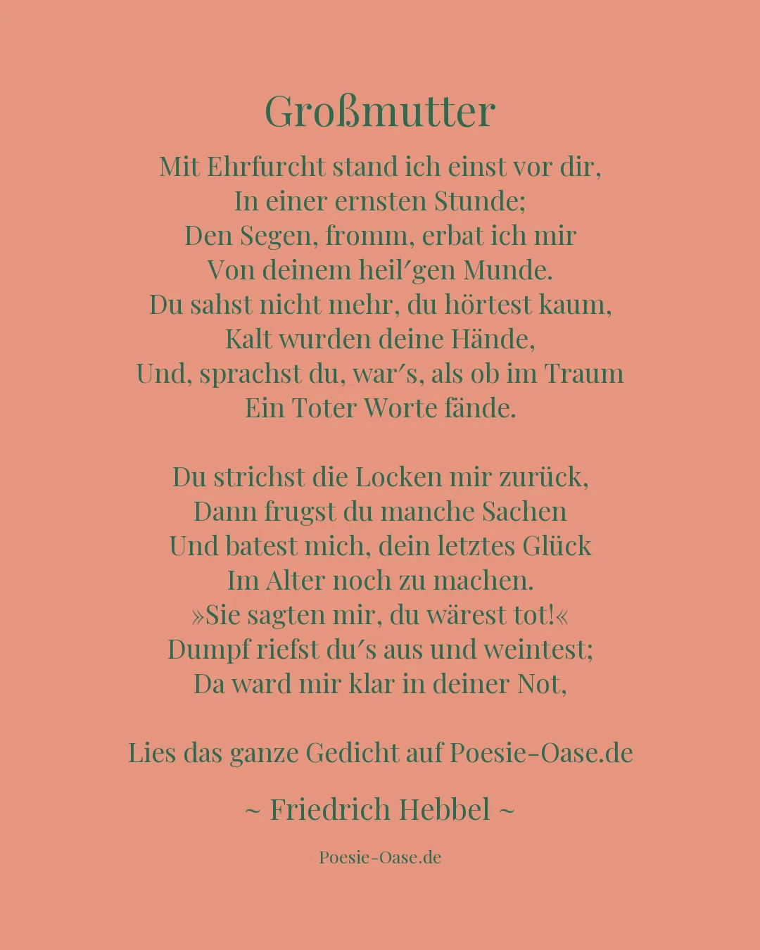 Illustration zu Großmutter