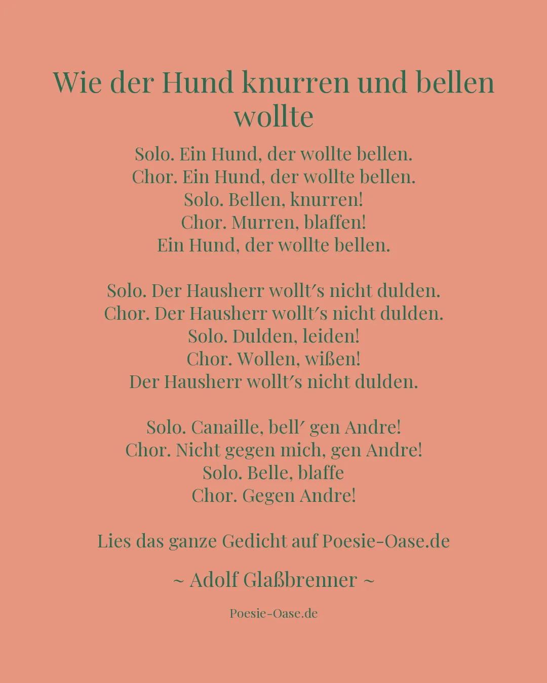 Illustration zu Wie der Hund knurren und bellen wollte