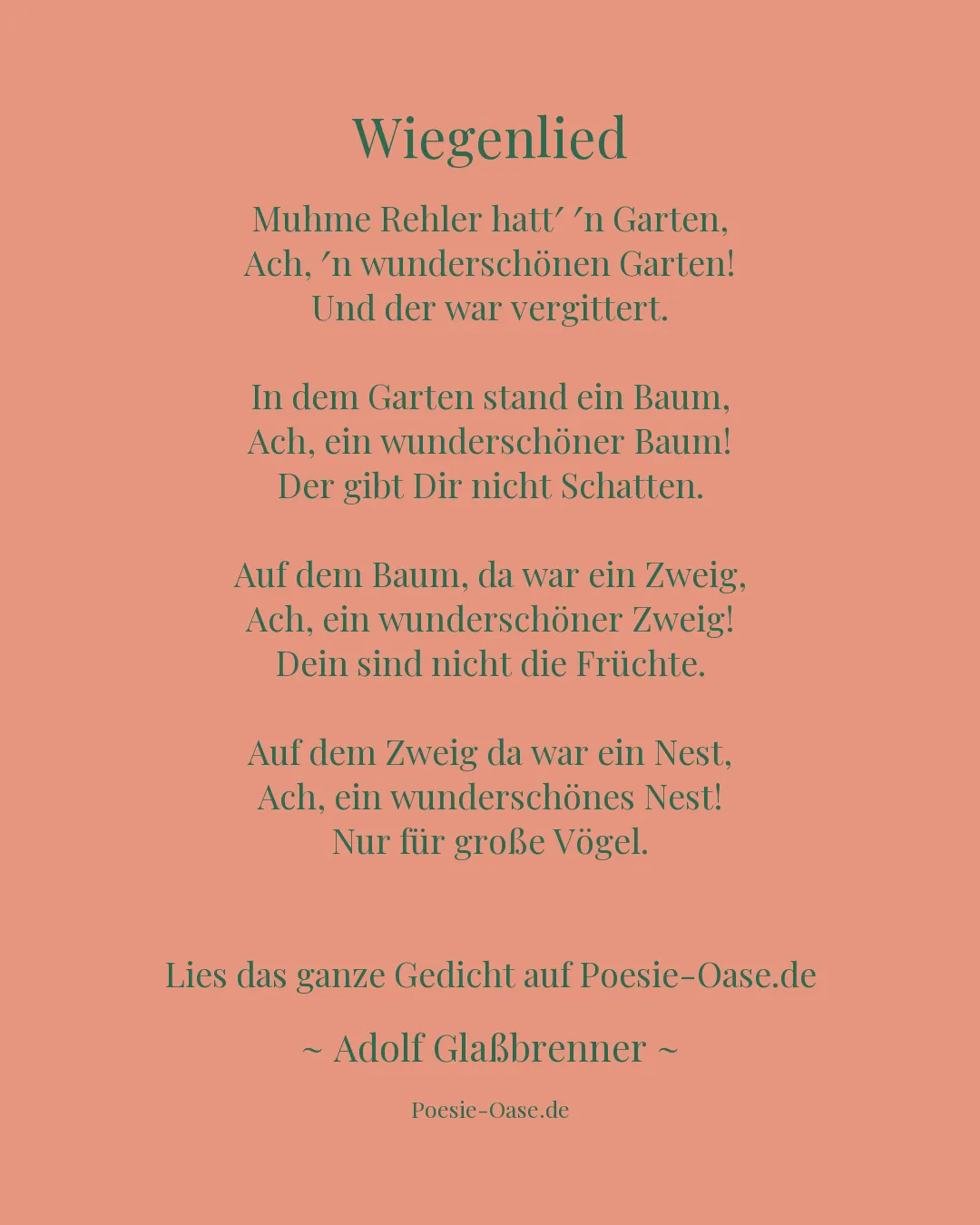 Illustration zu Wiegenlied