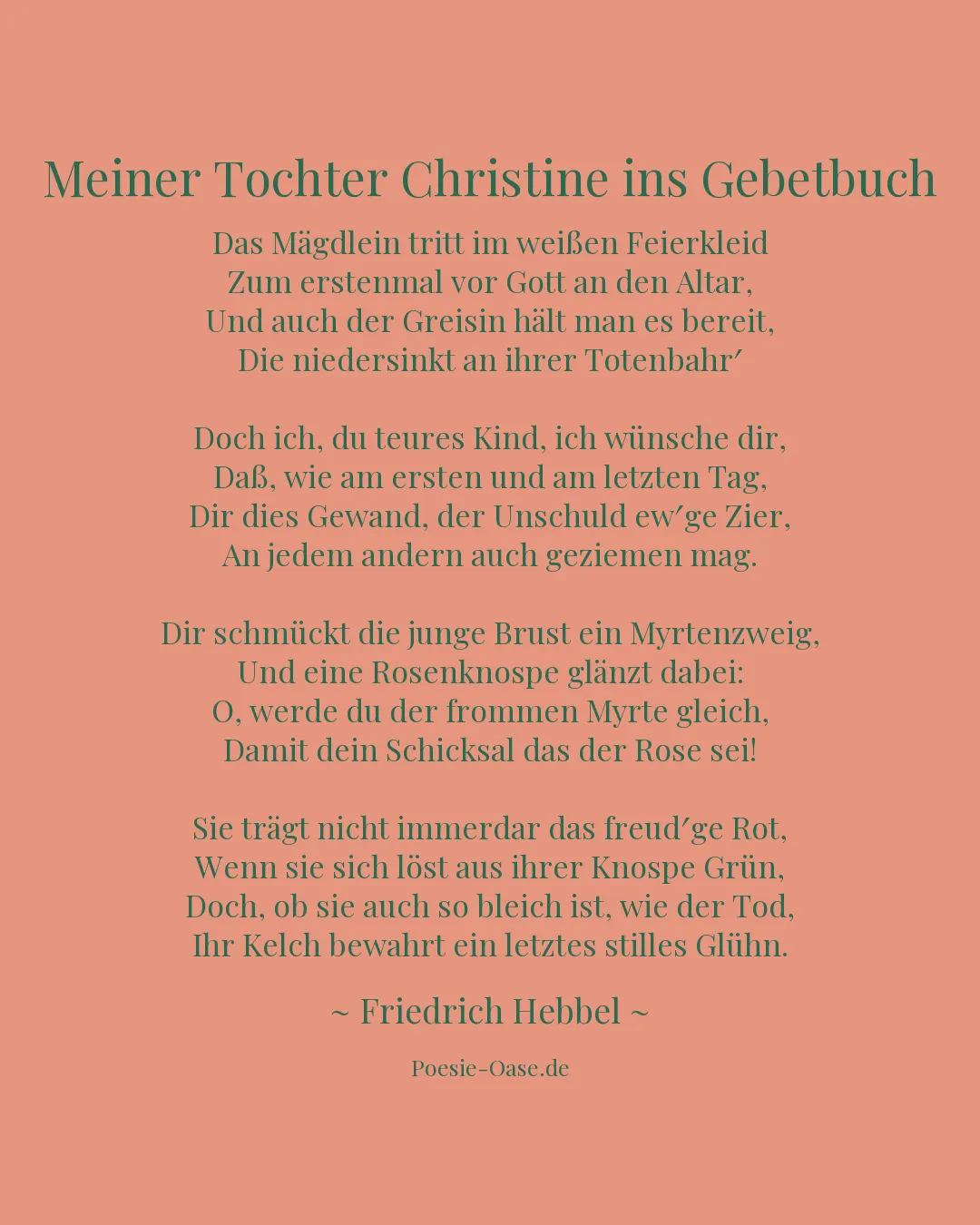 Illustration zu Meiner Tochter Christine ins Gebetbuch