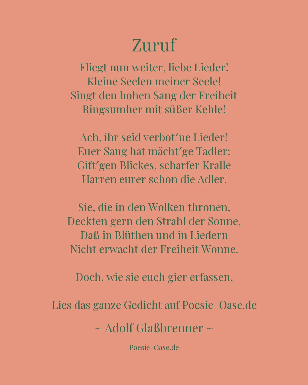 Illustration zu Zuruf