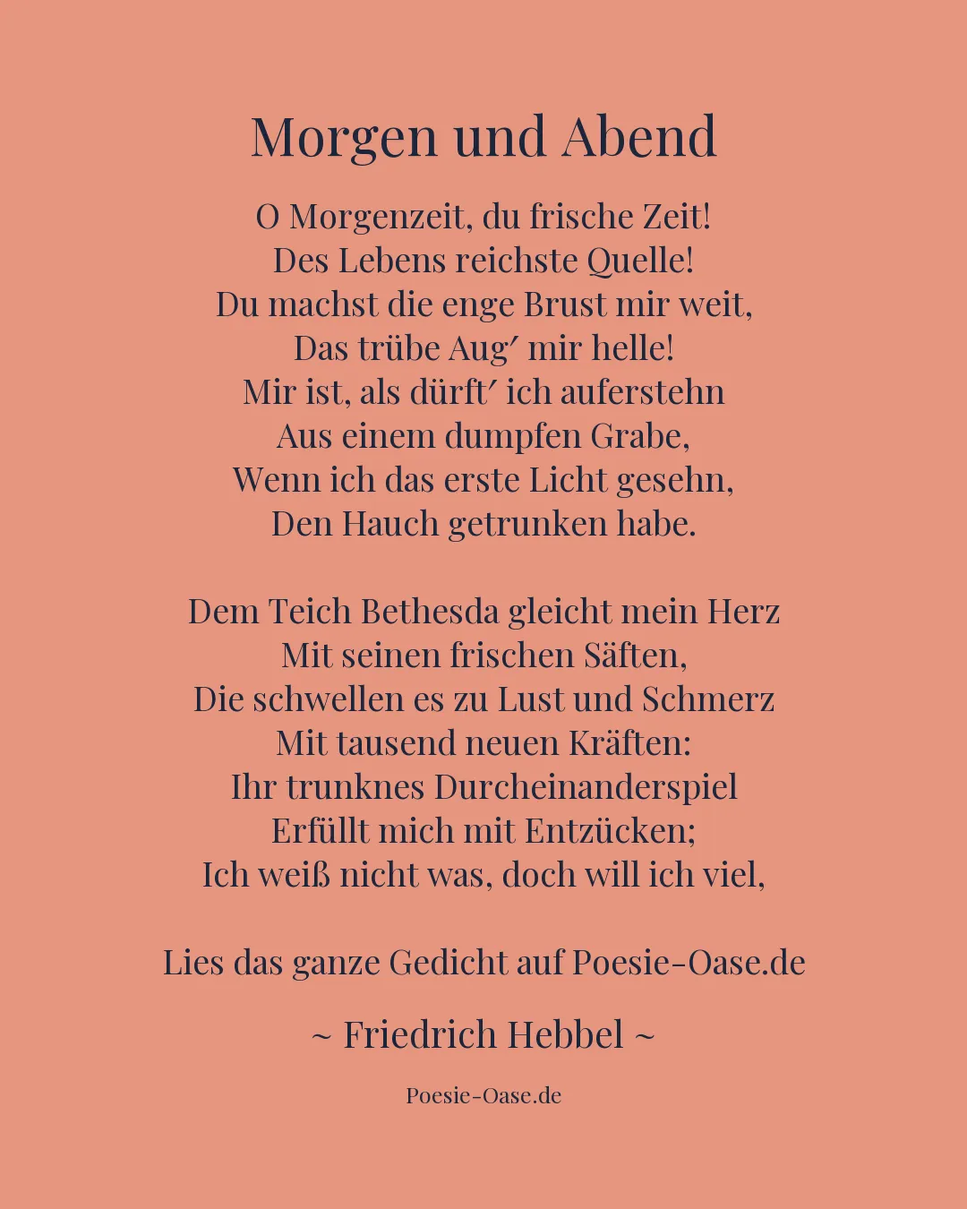 Illustration zu Morgen und Abend