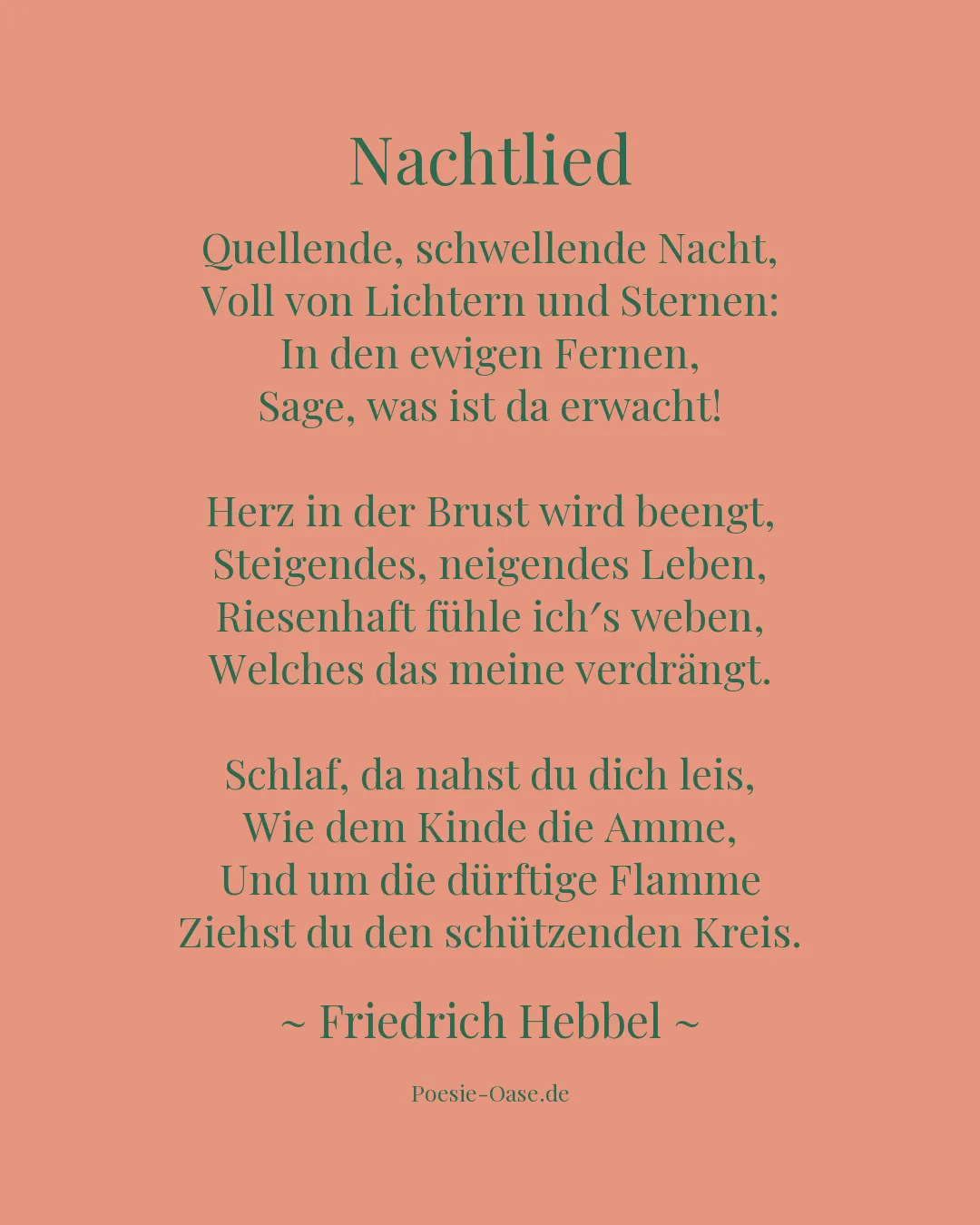 Illustration zu Nachtlied