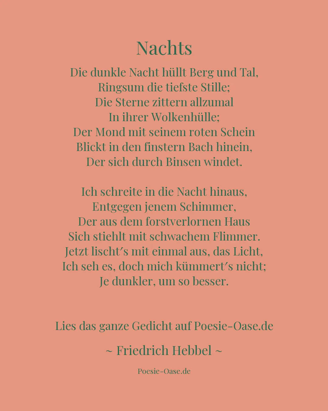 Illustration zu Nachts