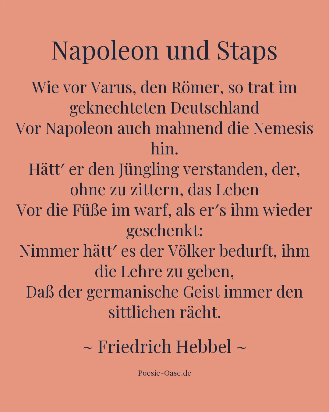 Illustration zu Napoleon und Staps