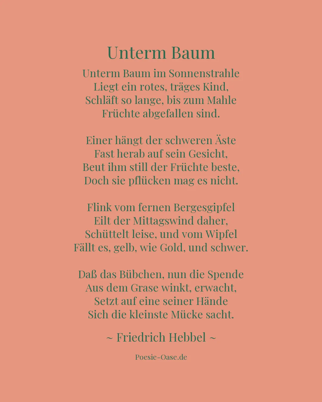 Illustration zu Unterm Baum