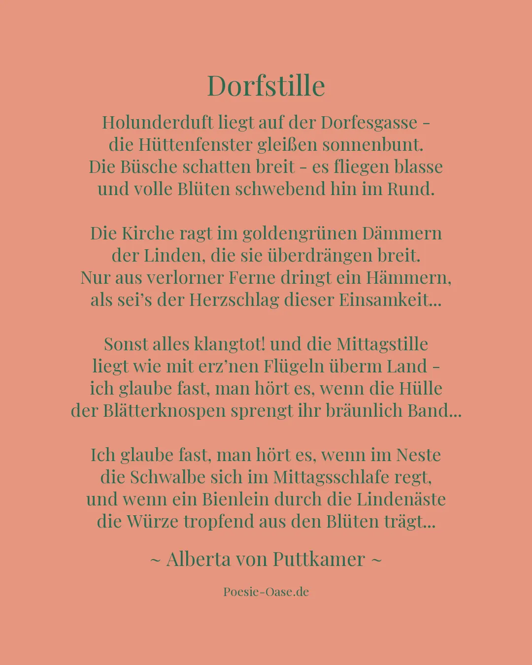 Illustration zu Dorfstille