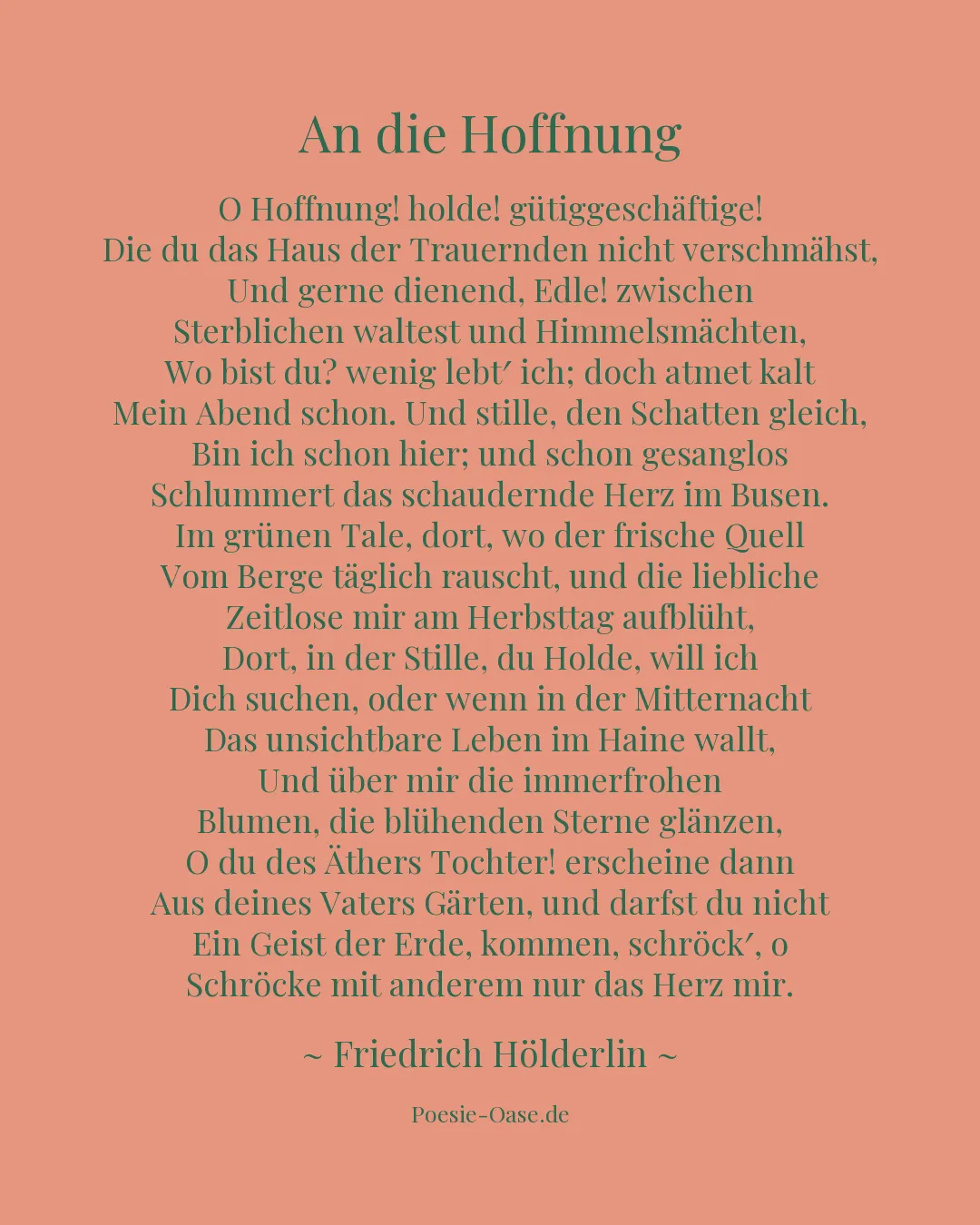 Illustration zu An die Hoffnung