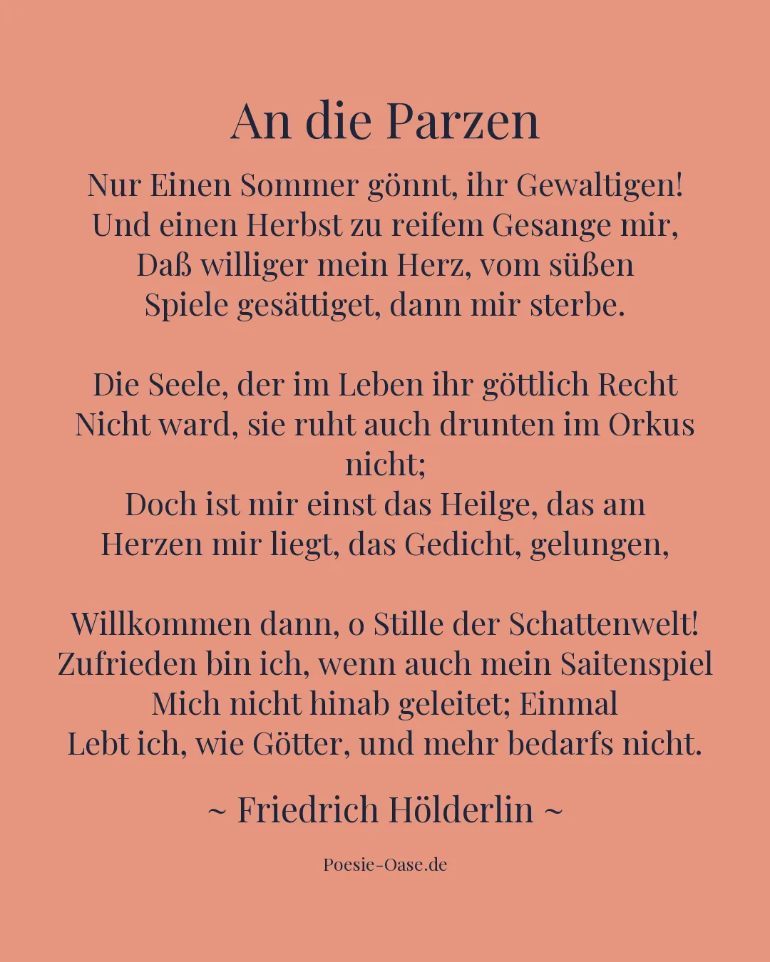 Illustration zu An die Parzen