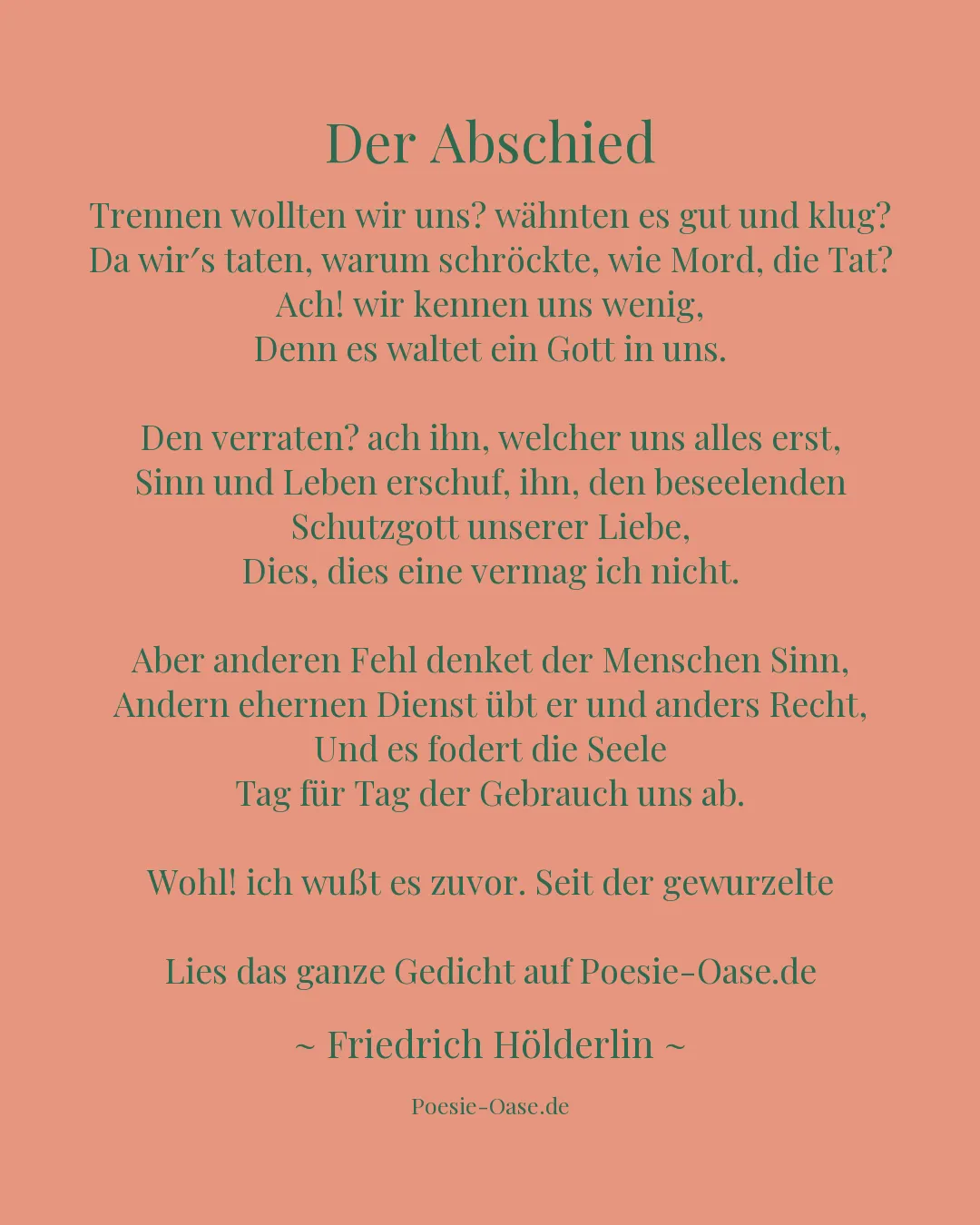 Illustration zu Der Abschied
